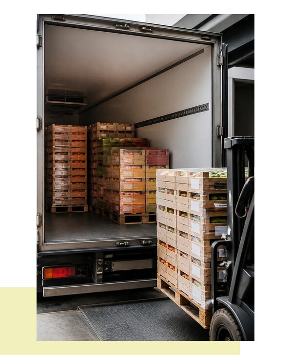 Перевозка сельхозпродукции на паллетах с доставкой в Северодвинск